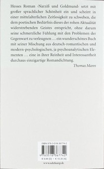 Narziss und Goldmund achterzijde