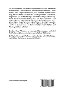 Journalistenausbildung fur eine Veranderte Medienwelt achterzijde