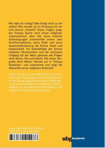 Tolstojs Religion achterzijde