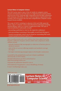 Computer Aided Systems Theory - EUROCAST 2005 achterzijde