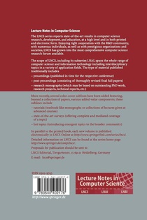Pattern Recognition and Image Analysis achterzijde