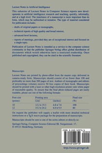 Artificial Intelligence and Symbolic Computation achterzijde