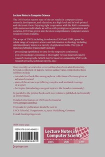 Cryptology and Network Security achterzijde