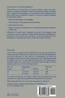 Machine Learning: ECML-94 achterzijde