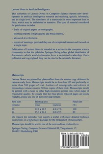 Dialogue Processing in Spoken Language Systems achterzijde