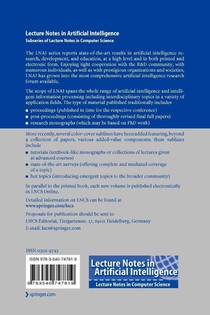 AI*IA 2007: Artificial Intelligence and Human-Oriented Computing achterzijde