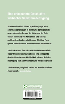 Aufsässige Leben, schöne Experimente achterzijde