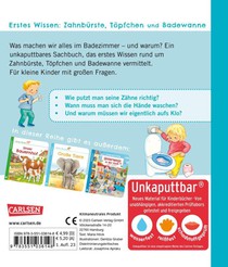 Unkaputtbar: Erstes Wissen: Zahnbürste, Töpfchen und Badewanne achterzijde