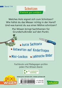Pixi Wissen 114: Schnitzen achterzijde