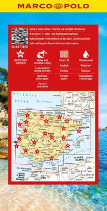 Spain & Portugal Marco Polo Map achterkant
