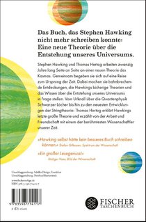 Der Ursprung der Zeit - Mein Weg mit Stephen Hawking zu einer neuen Theorie des Universums achterzijde
