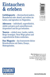 DUMONT Reise-Taschenbuch Reiseführer Allgäu achterzijde