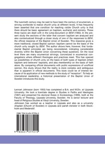 Baptist Reconsideration of Baptism and Ecclesiology achterzijde