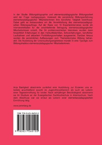 Bildungsbiographie und elementarpaedagogische Bildungsarbeit achterzijde