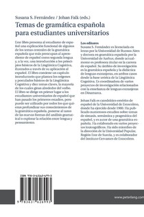 Temas de gramatica espanola para estudiantes universitarios achterzijde