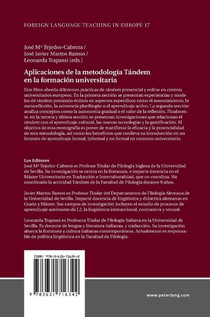 Aplicaciones de la Metodologia Tandem En La Formacion Universitaria achterzijde