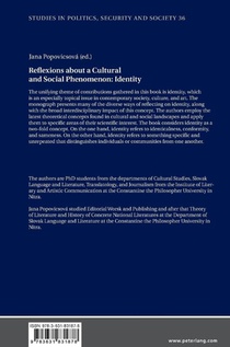 Reflexions about a Cultural and Social Phenomenon: Identity achterzijde