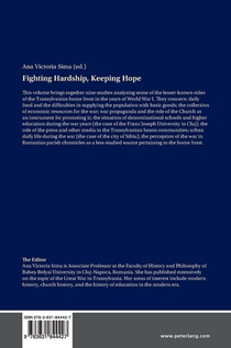 Fighting Hardship, Keeping Hope achterzijde
