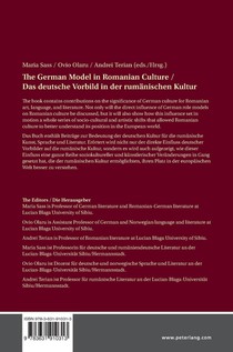 The German Model in Romanian Culture / Das deutsche Vorbild in der rumaenischen Kultur achterzijde