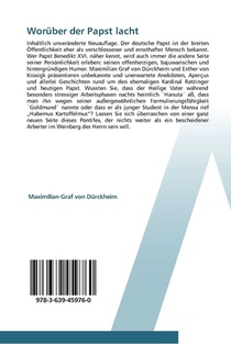 Woruber der Papst lacht achterzijde