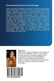 Environmental Crime in Criminology achterzijde