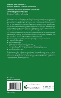 Capital Equipment Purchasing achterzijde