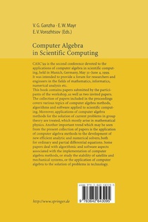 Computer Algebra in Scientific Computing CASC’99 achterzijde