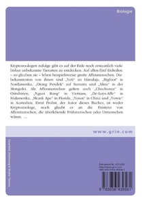 Affenmenschen. Von Bigfoot bis zum Yeti achterzijde