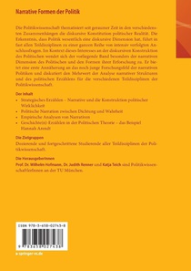 Narrative Formen Der Politik achterzijde