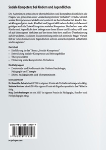 Soziale Kompetenz bei Kindern und Jugendlichen achterzijde