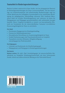 Teamarbeit in Kindertageseinrichtungen achterzijde