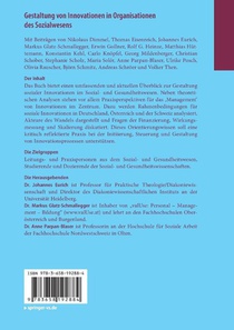 Gestaltung von Innovationen in Organisationen des Sozialwesens achterzijde