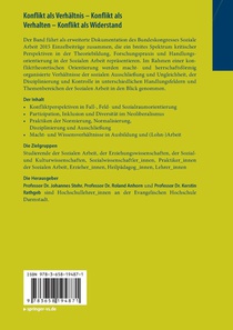 Konflikt als Verhaltnis – Konflikt als Verhalten – Konflikt als Widerstand achterzijde