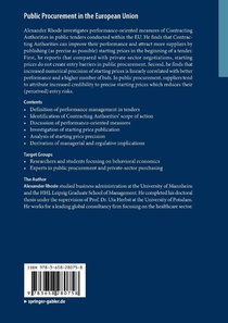 Public Procurement in the European Union achterzijde