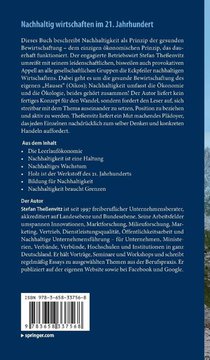 Nachhaltig wirtschaften im 21. Jahrhundert achterzijde