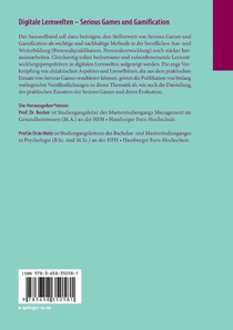 Digitale Lernwelten – Serious Games und Gamification achterzijde