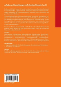 Aufgaben und Musterlosungen zur Technischen Mechanik 1 und 2 achterzijde