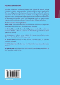 Organisation und Kritik achterzijde