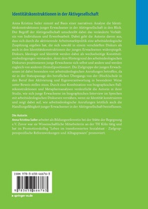Identitatskonstruktionen in der Aktivgesellschaft achterzijde