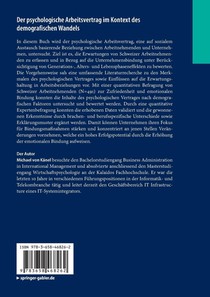 Der psychologische Arbeitsvertrag im Kontext des demografischen Wandels achterzijde