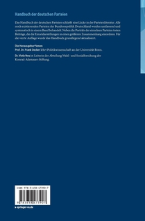 Handbuch der deutschen Parteien achterzijde