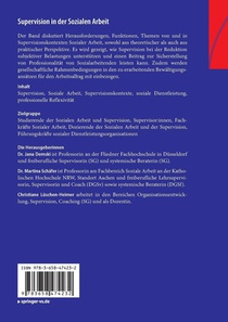 Supervision in der Sozialen Arbeit achterzijde