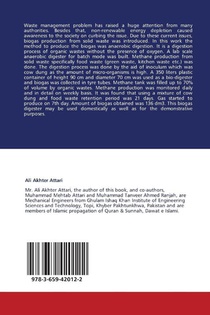 Biogas Production from Anaerobic Digestion of Food Waste achterzijde