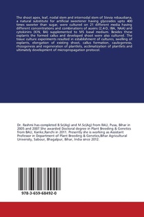Micropropagation in Stevia (Stevia rebaudiana Bertoni) achterzijde