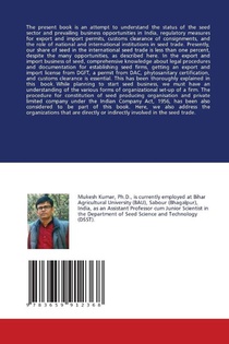Export and Import Business in the Seed Sector achterzijde