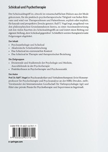 Schicksal Und Psychotherapie achterzijde