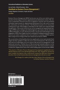 Handbook on Business Process Management 2 achterzijde