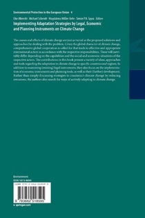Implementing Adaptation Strategies by Legal, Economic and Planning Instruments on Climate Change achterzijde