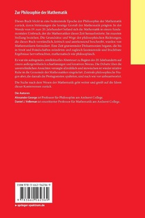 Zur Philosophie der Mathematik achterzijde
