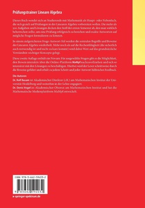 Prufungstrainer Lineare Algebra achterzijde